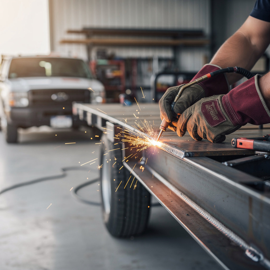 K&L REPAIR AND FAB welding and fabrication expert craftsmen at work in Hamilton, AL shop